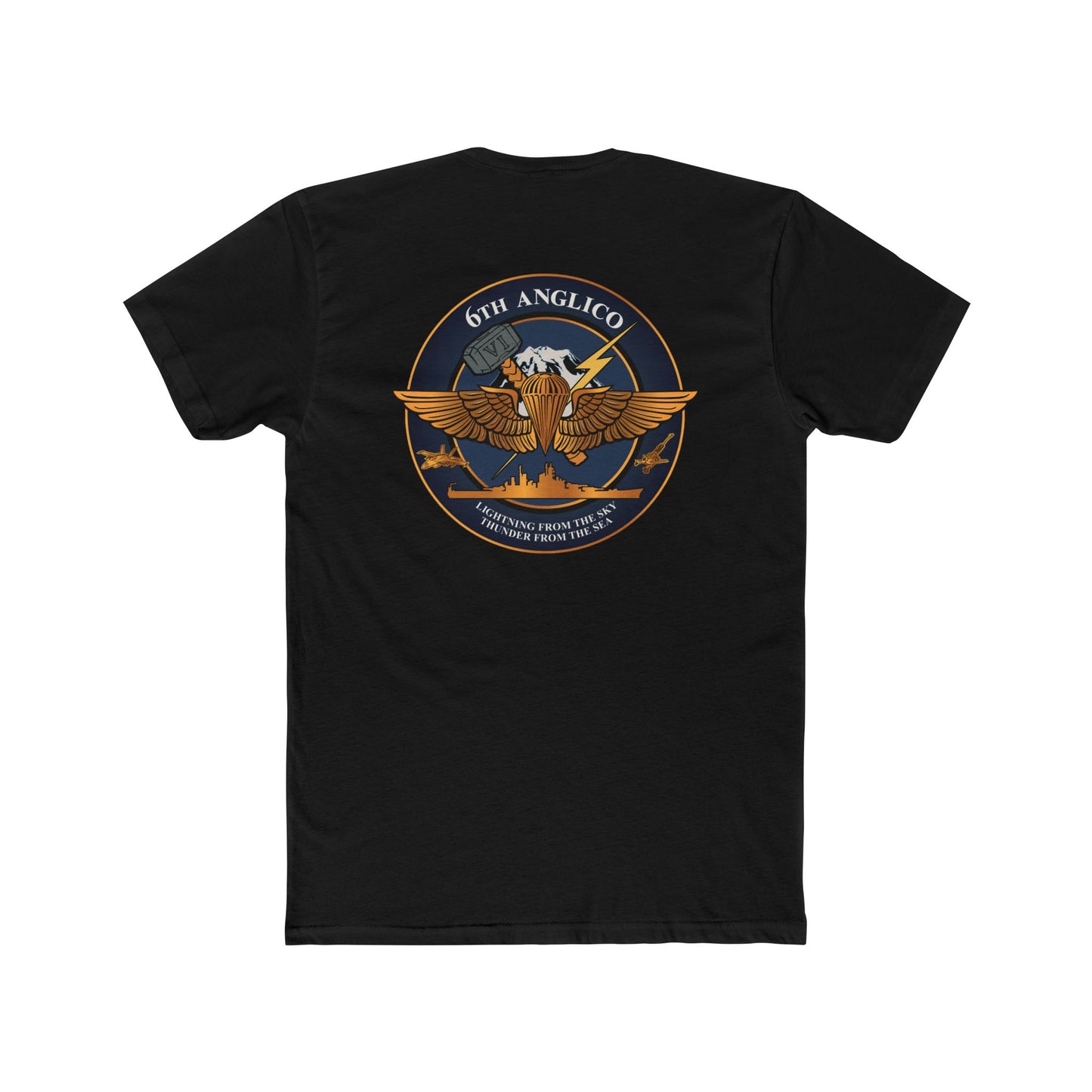 Black 6th ANGLICO Crest Tee
