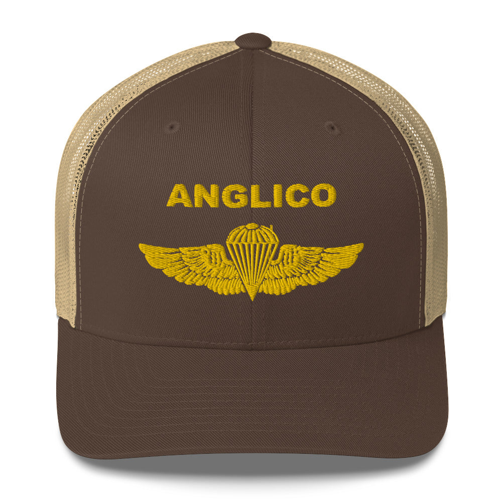 ANGLICO Gold Jump Wings Trucker Cap