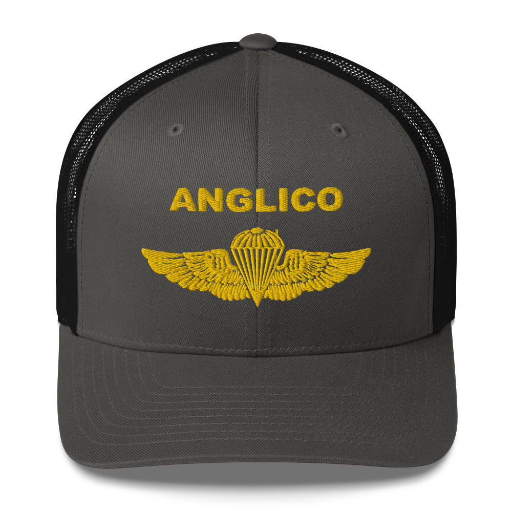ANGLICO Gold Jump Wings Trucker Cap
