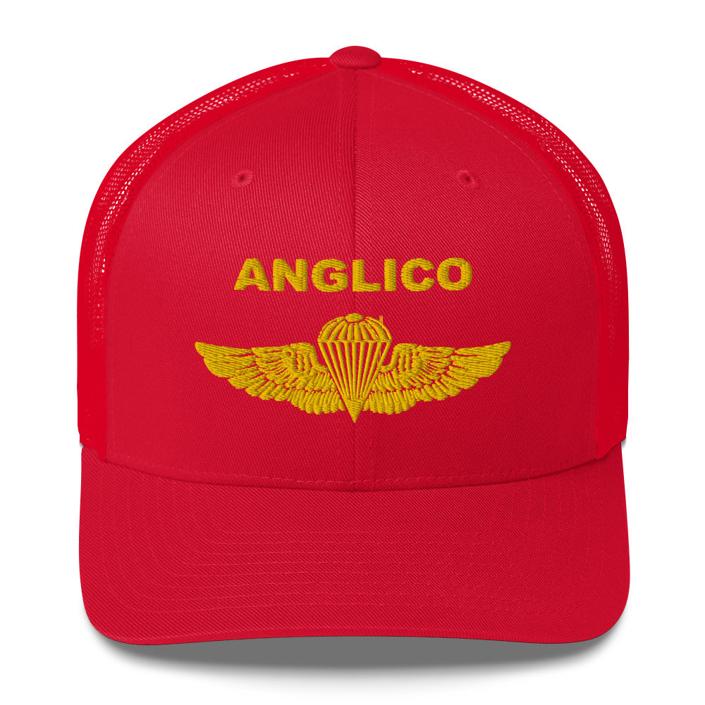 ANGLICO Gold Jump Wings Trucker Cap