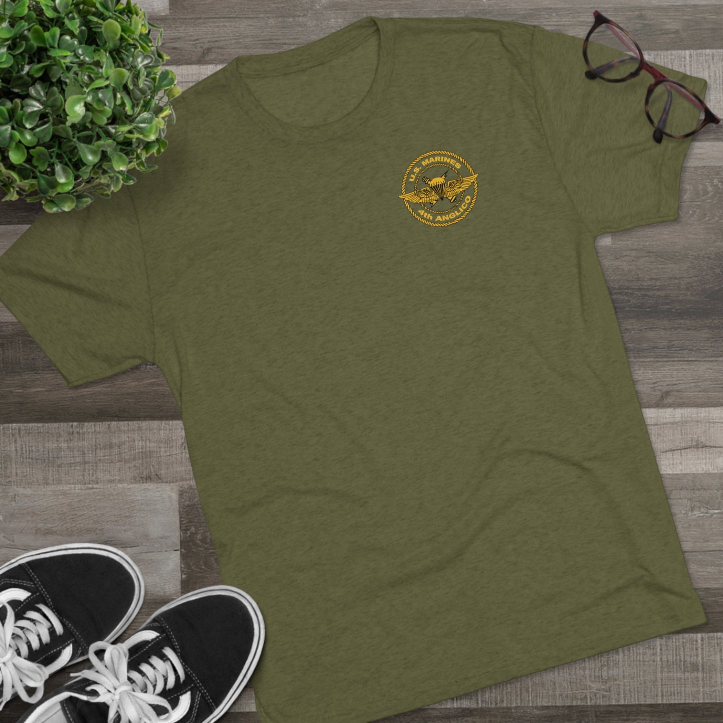 4th ANGLICO Crest Tee (Athletic)