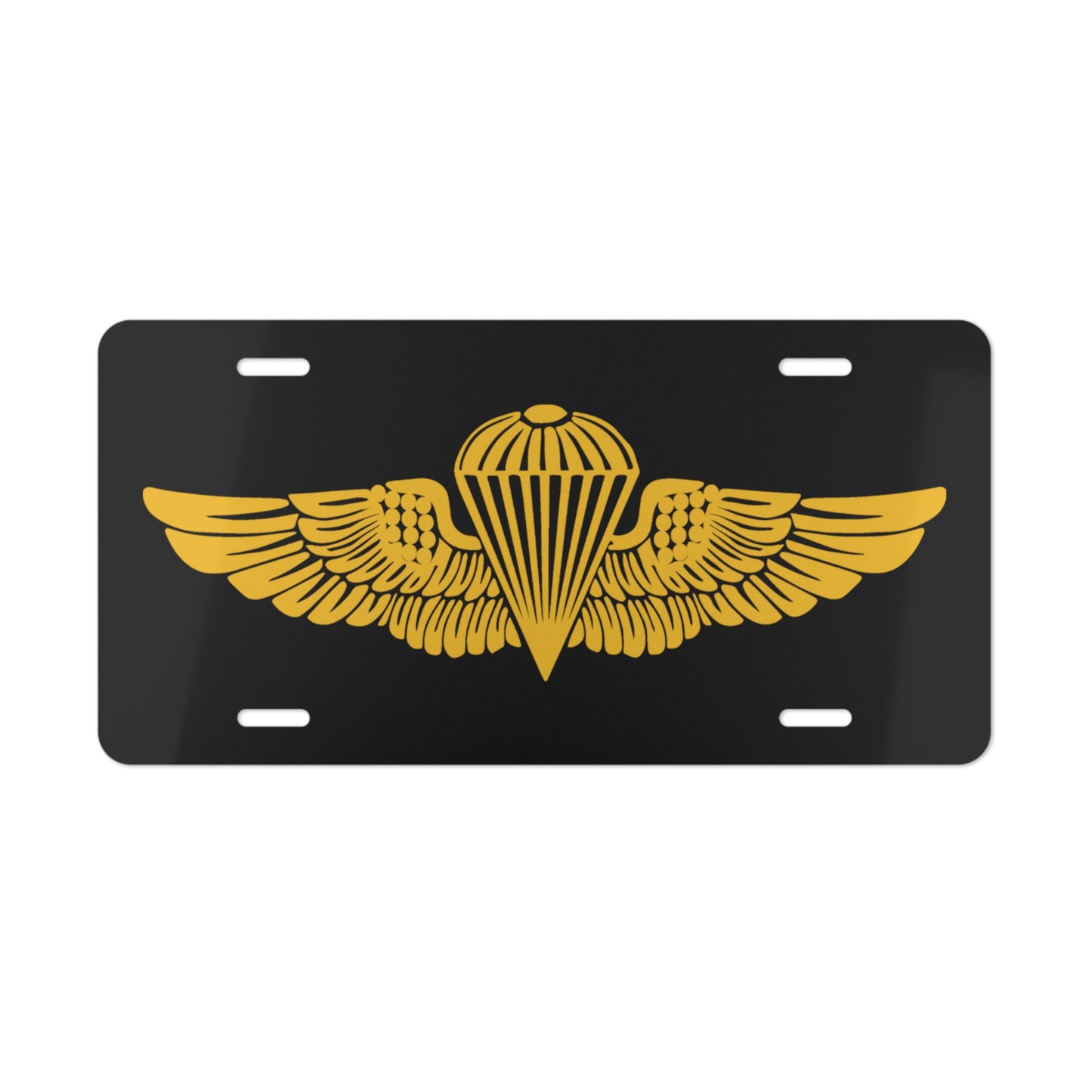 Gold Jump Wings License Plate