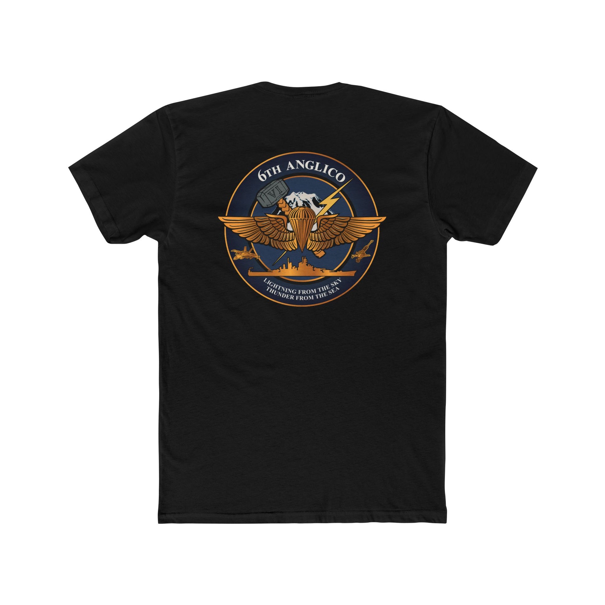 Black 6th ANGLICO Crest Tee
