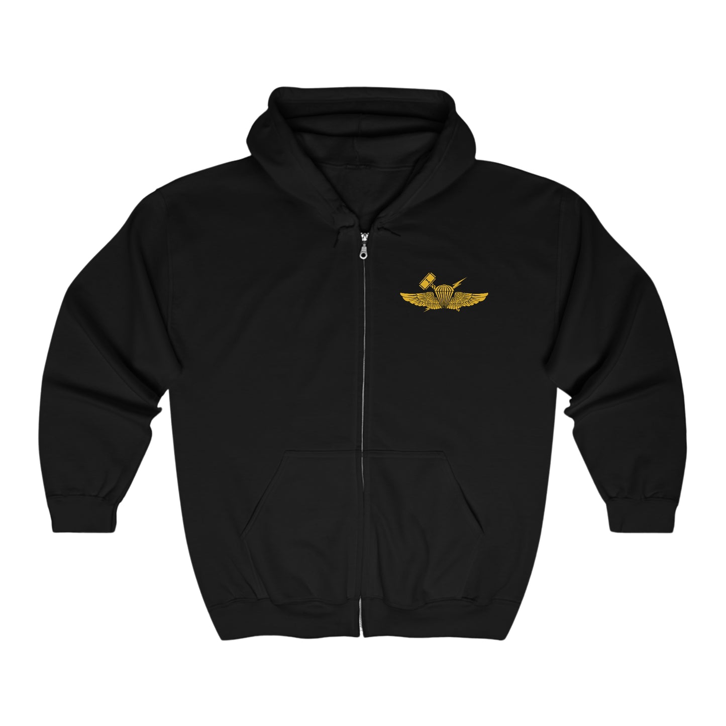 1st ANGLICO Hammer and Lightning Zip Hoodie