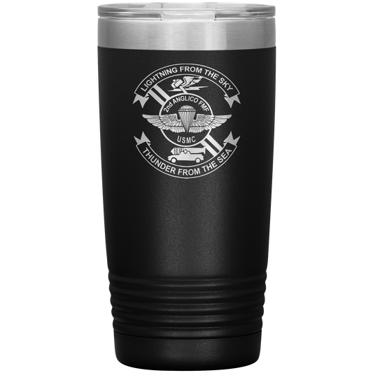 2nd ANGLICO 20oz Engraved Tumbler in black