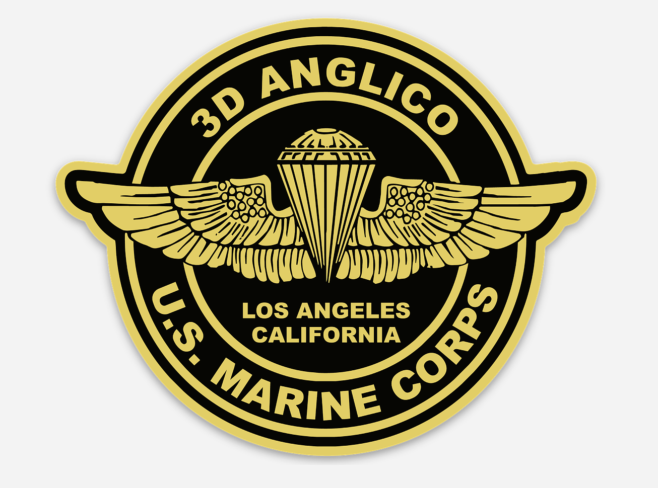 3D ANGLICO Sticker
