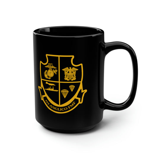 1st ANGLICO Black Mug