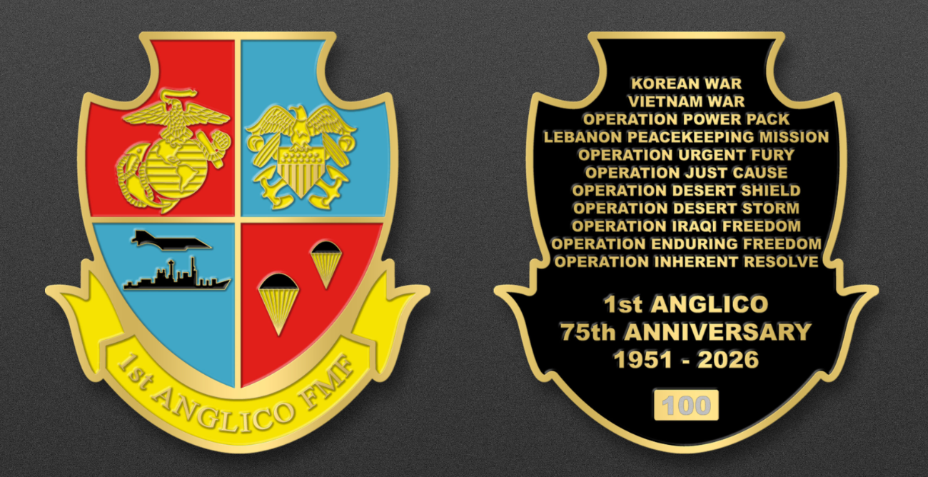 1st ANGLICO 75th Anniversary Coin
