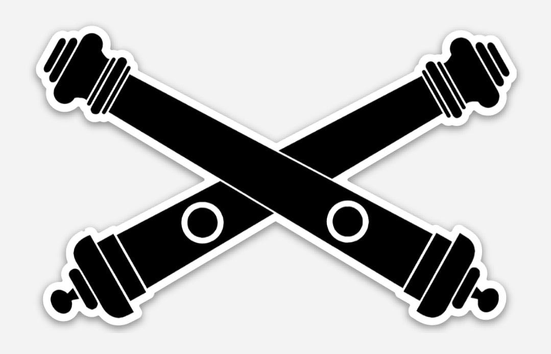 Artillery Crossed Cannons