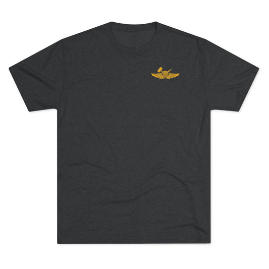 Hammer and Lightning Tee (Athletic), tri-blend athletic t-shirt