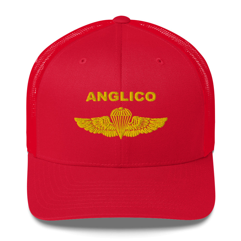 ANGLICO Gold Jump Wings Trucker Cap