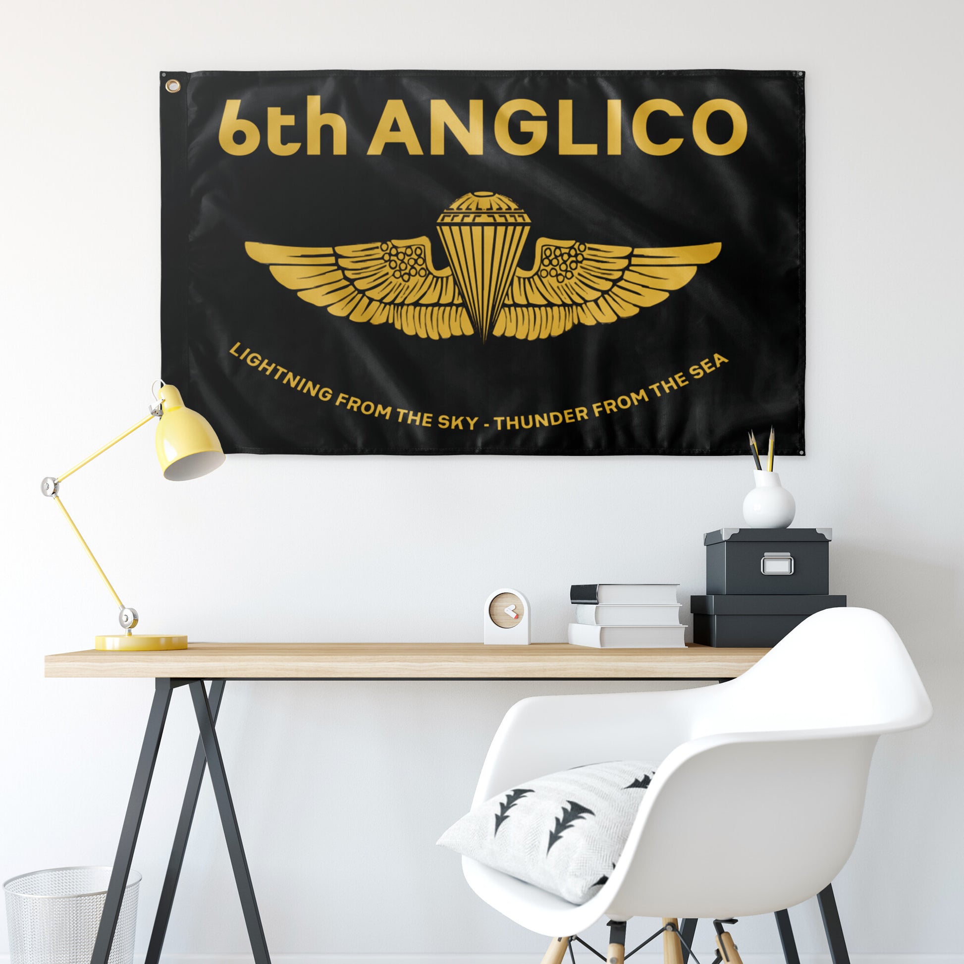 Black 6th ANGLICO Flag